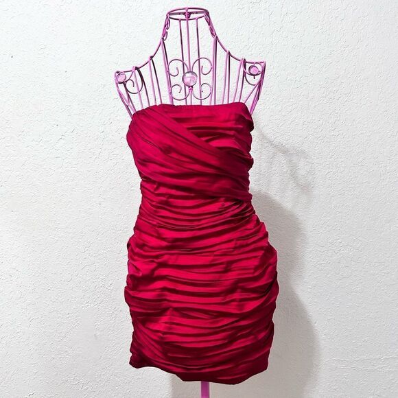 Express cocktail dress red size 0 - Picture 1 of 16